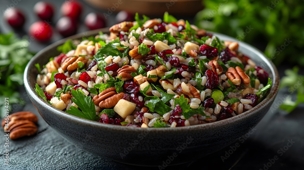 Grain Salad with Cranberry and Pecan Grain Salad with Cranberry and Pecan