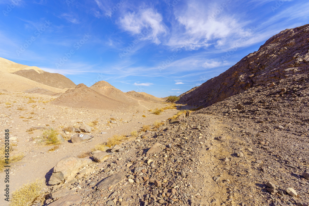 Shlomo Valley landscape in Eilat desert mountains