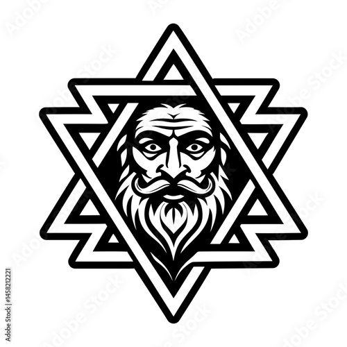 A filled style icon showing abraham figure
