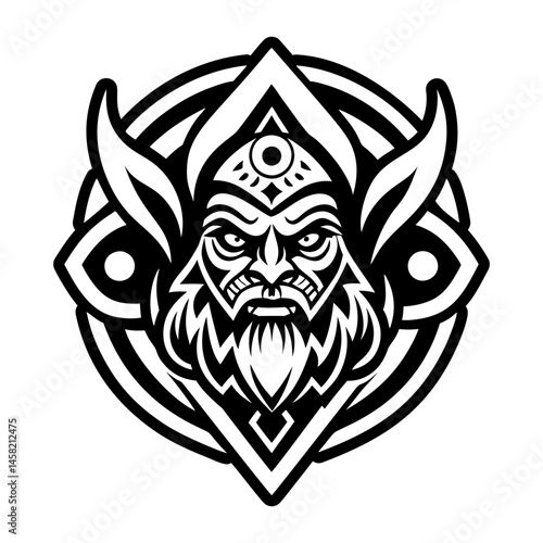 Solid icon depicting jewish mythology character