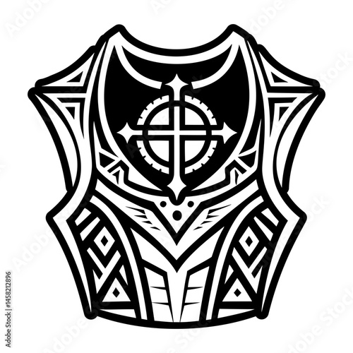 A filled style icon showing ancient armour