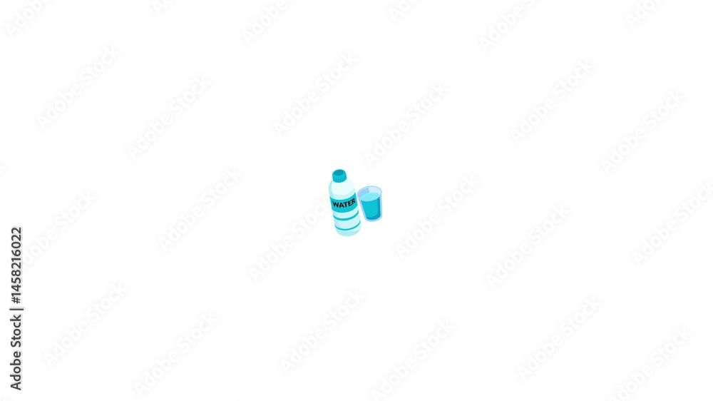 Isometric motion mineral water Isometric motion mineral water