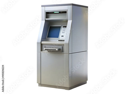 Modern ATM Machine: High-Resolution Stock Photo