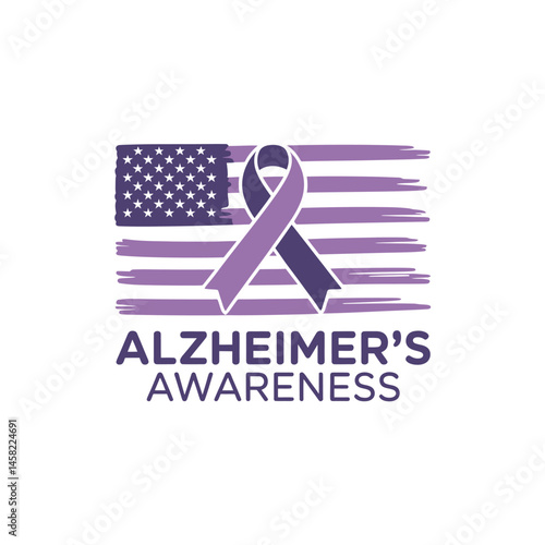 Alzheimer's and Brain awareness t-shirt design