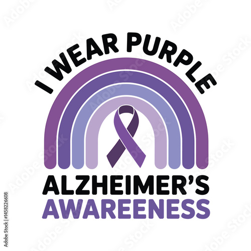 Alzheimer's and Brain awareness t-shirt design