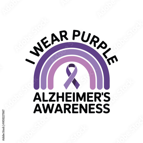 Alzheimer's and Brain awareness t-shirt design
