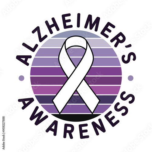 Alzheimer's and Brain awareness t-shirt design