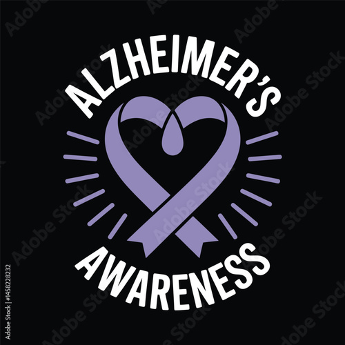 Alzheimer's and Brain awareness t-shirt design