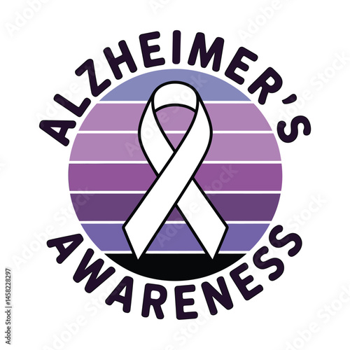 Alzheimer's and Brain awareness t-shirt design