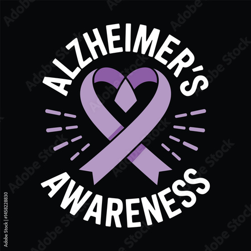Alzheimer's and Brain awareness t-shirt design