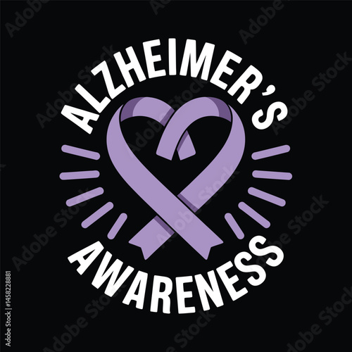 Alzheimer's and Brain awareness t-shirt design