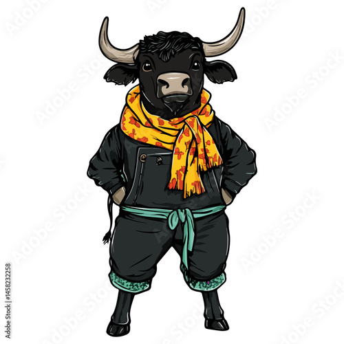 bullfighting, animal, vector, transparent background, cattle, nature, wildlife, big, isolated, ox, bovine