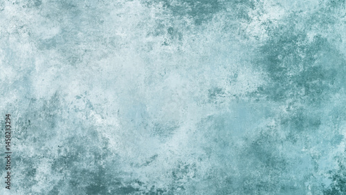 Abstract Texture Background, Grunge Teal and Green Painted Wall, Vintage Backdrop With Copy Space. Dive into the artistic allure of a rough texture canvas featuring gradients of white, green, golden, 