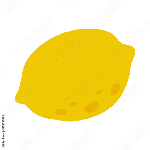 Fresh lemon with vibrant yellow color on a plain background ideal for culinary or decorative uses