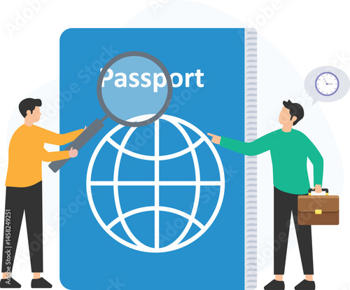 Passport verification or identity confirmation, document authentication or official approval, passport scanning or digital verification, biometric checks or fingerprint scanning, passport issuance or 