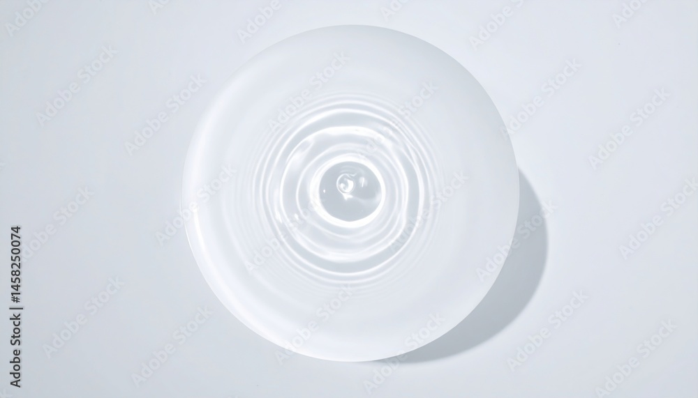 Obraz premium Water droplet impact studio setting macro photography minimalist background top-down view fluid dynamics exploration
