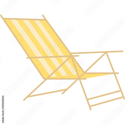 Summer Deck Chair Illustration