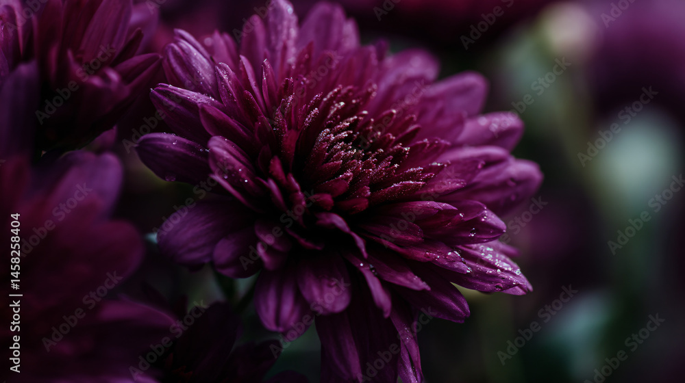 Close up of a beautiful purpleness flush in full bloom, capturing the vibrance of nature Close up of a beautiful purpleness flush in full bloom, capturing the vibrance of nature