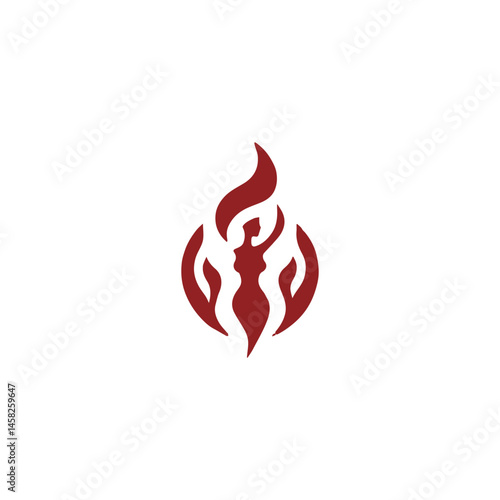 Fire goddess logo