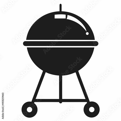 barbecue grill isolated on white