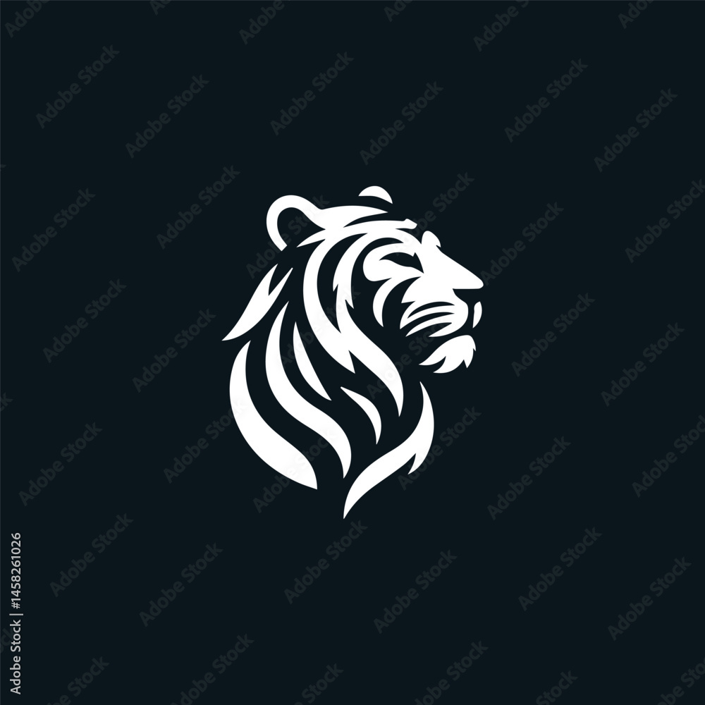 Fototapeta premium Majestic tiger logo