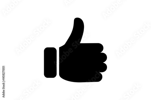 Thumbs up icon like symbol hand gesture agreement