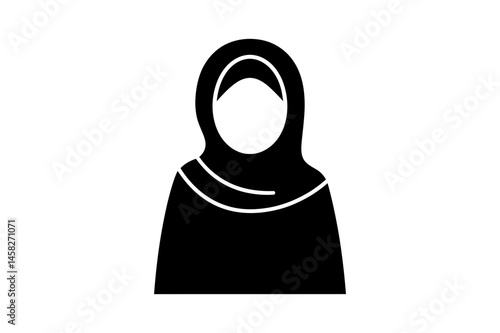 Muslim woman wearing hijab traditional islamic dress