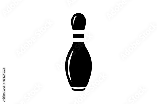 Bowling pin vector illustration for game design