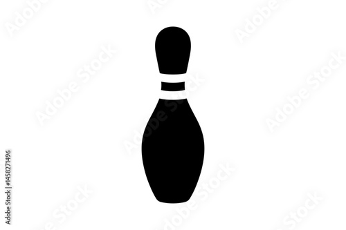 Bowling pin vector illustration for game design