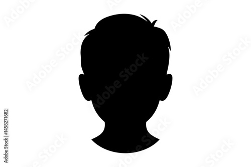 Person head silhouette profile avatar anonymous user