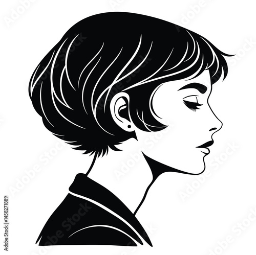 woman with long hair
