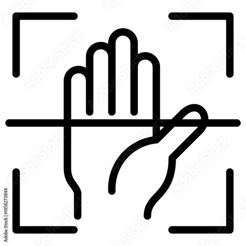 Palm Scan Icon