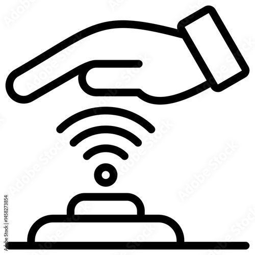 Palm Scanning Icon