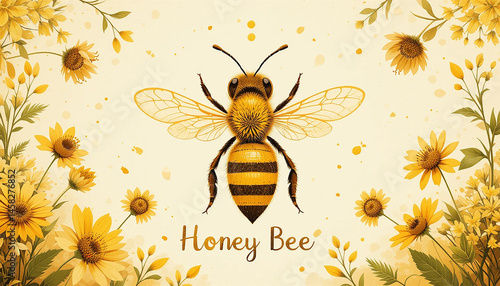 National Honey Bee Day, bee on flowers, world bee day