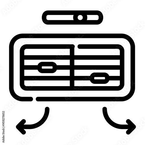 air vent Line Icon
