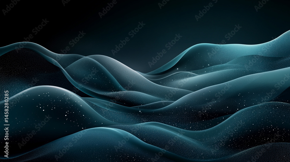 Obraz premium Enhanc Background Muted Midnight-Inspired And Teal Black Donzb