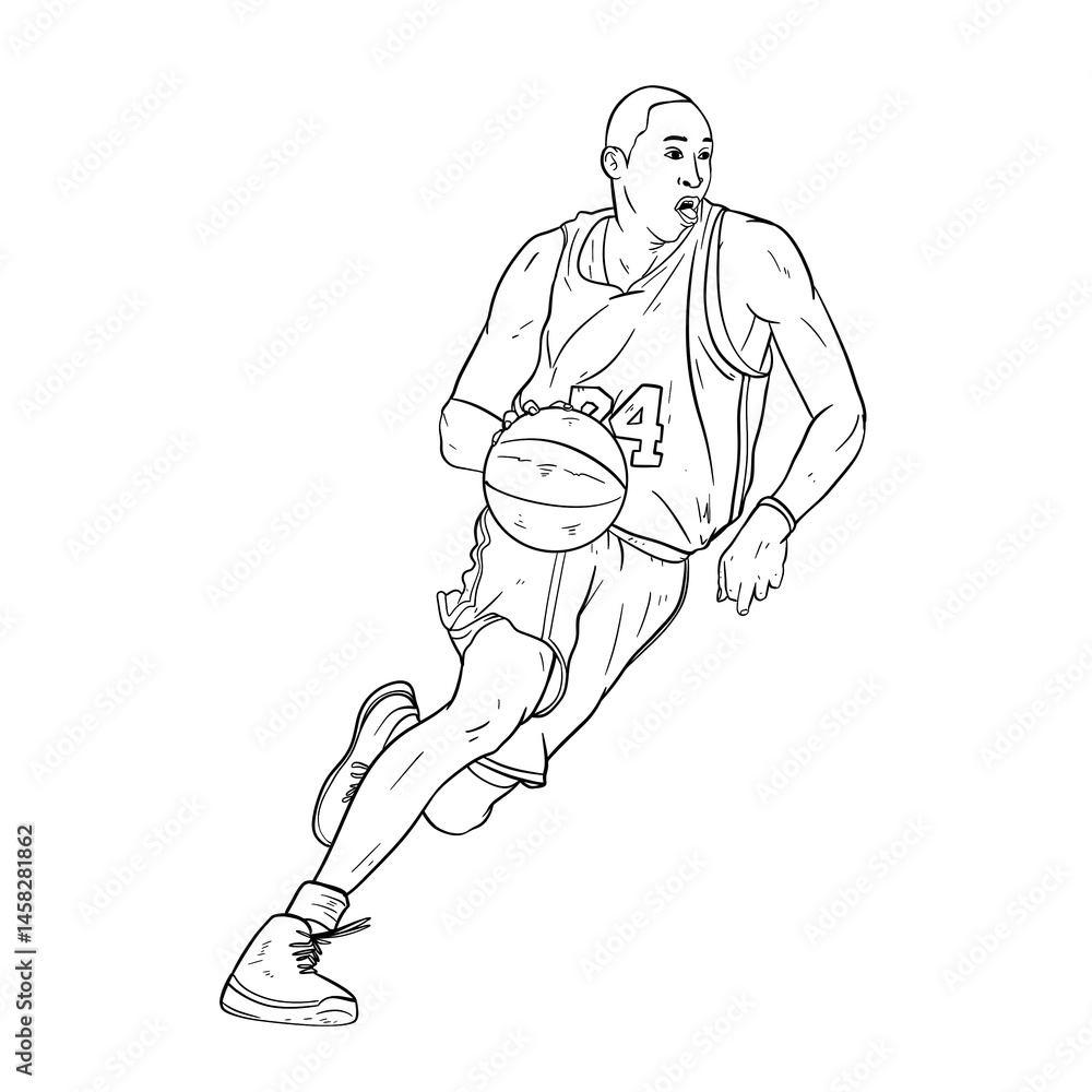 sketch of soccer player line art vector sketch of soccer player line art vector