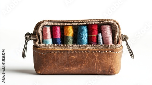 Leather thread organizer