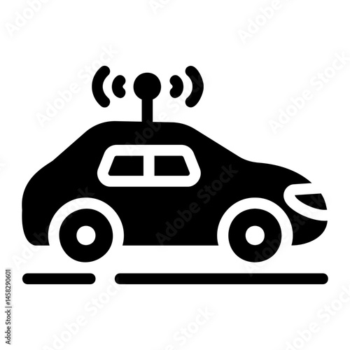 car antenna Solid icon