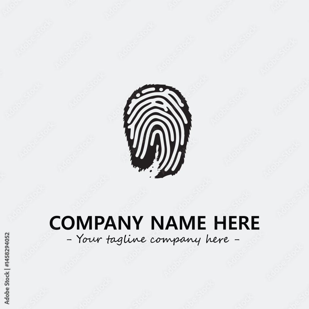 Fingerprint logo company design vector illustration Fingerprint logo company design vector illustration