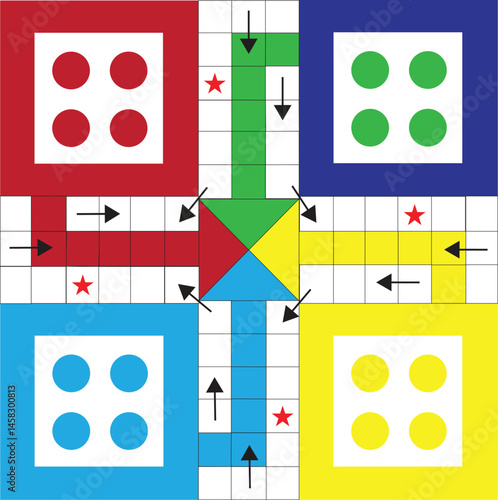 Ludo game print design photo Adobe illustrate