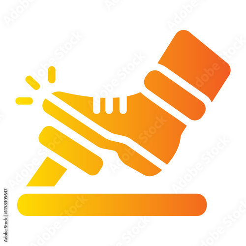 accelerator pedal Gradient icon