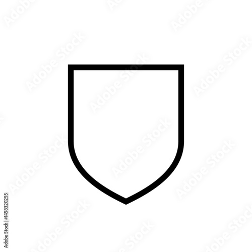 Free Download Shield outline icon in generic design. Secure guard sign symbol - GFXLoad