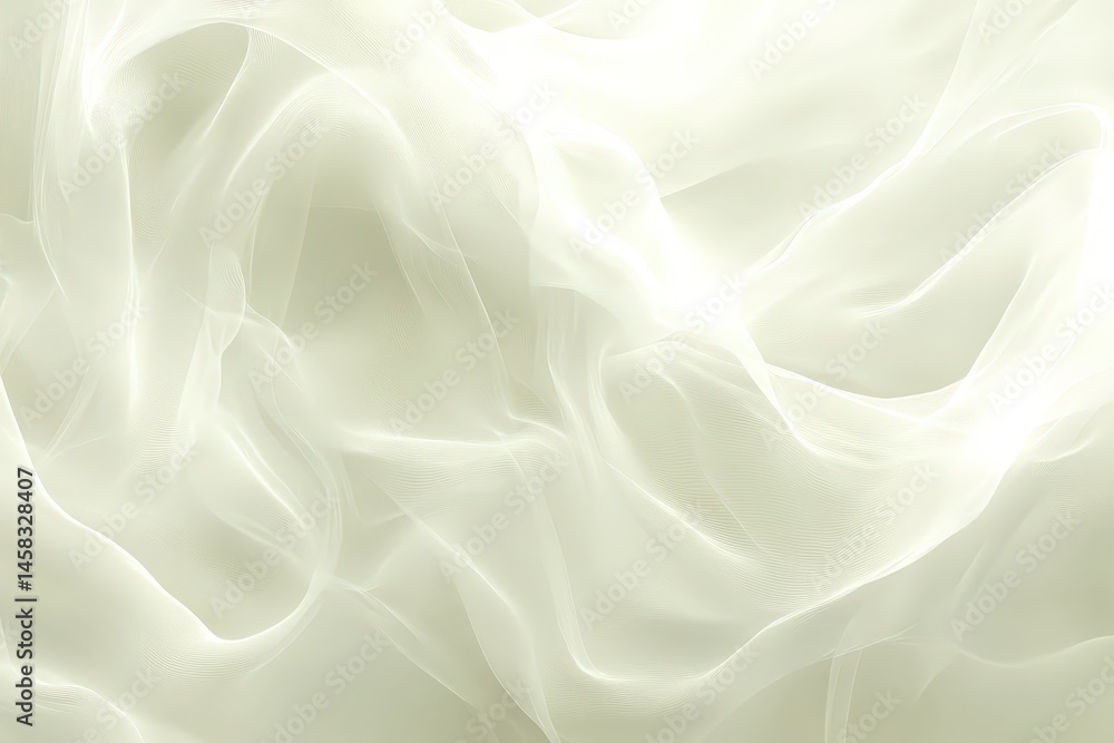 Obraz premium A delicate, flowing fabric texture in muted light.