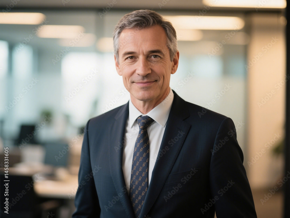 Successful mature businessman looking at camera with confidence Successful mature businessman looking at camera with confidence