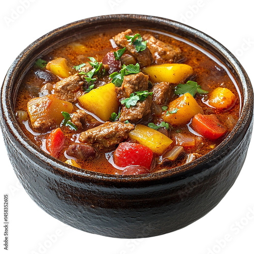 beef stew with vegetables and meat