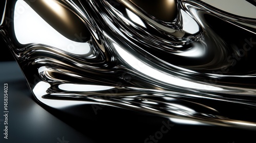 A precisely polished chrome surface