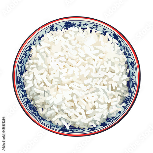 chinese tableware rice,vector