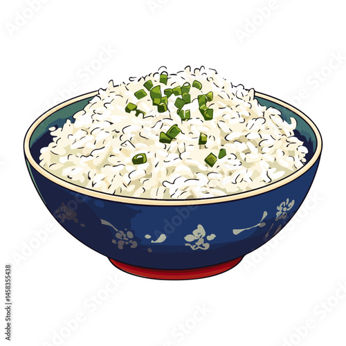 chinese tableware rice,vector