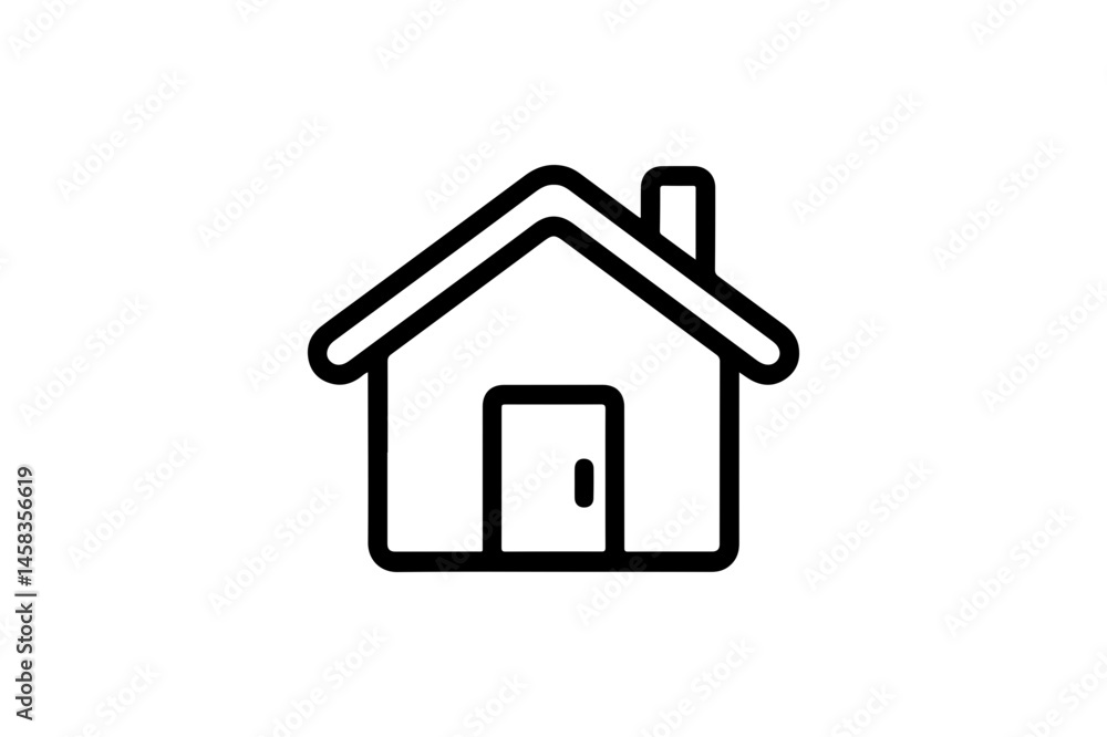 Fototapeta premium Simple house icon